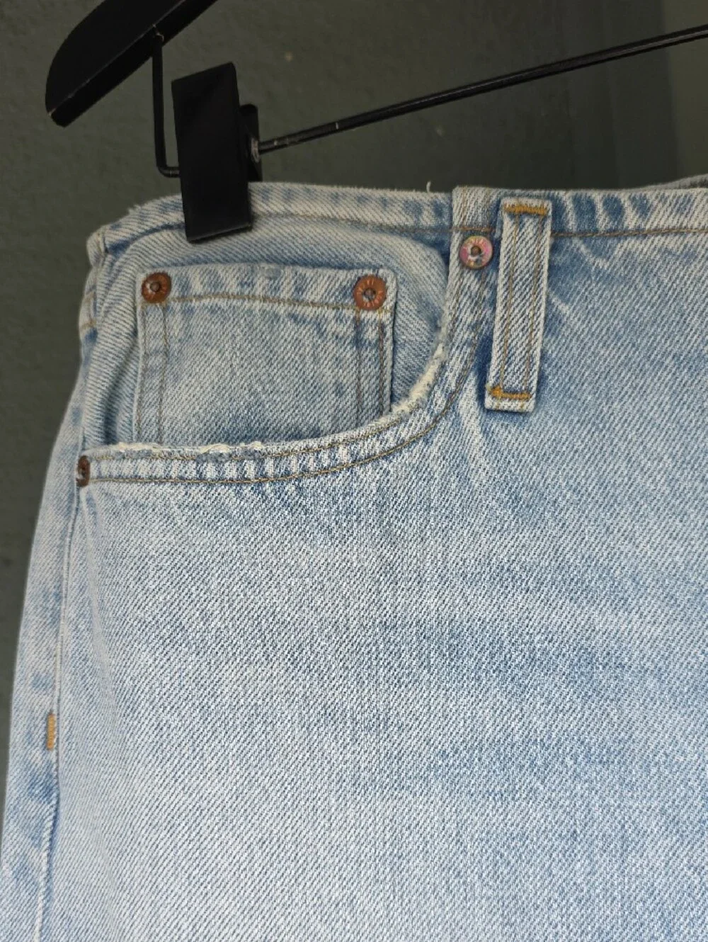 NEW $268 AGOLDE LEX LOW SLUNG BAGGY JEANS IN LIGHT BLUE #2 SIZE 27 - Picture 7 of 16